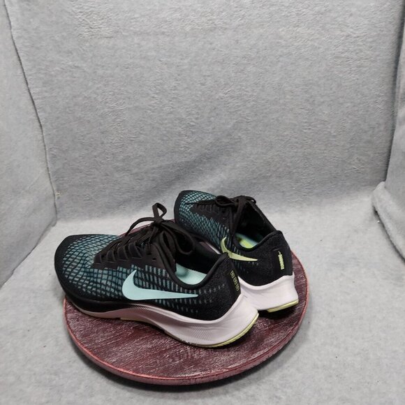 Nike Zoom Air Pegasus 37 Run Shoes Womens 9 1/2 Black Blue - Picture 5 of 9